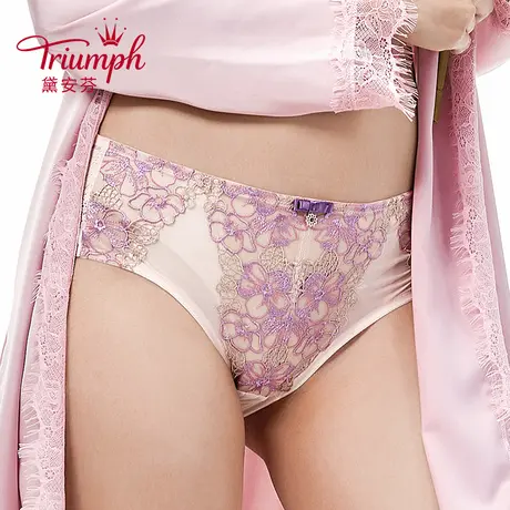 Triumph/黛安芬旗下ESSENCE内裤女蕾丝中腰小裤舒适平角裤87-1935图片